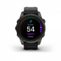 Garmin EPIX PRO (Gen 2) Sapphire Edition 42 мм, титановый, угольно-серый, DLC, черный ремешок