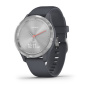 Garmin  VIVOMOVE 3S серебристый циферблат с гранитно-синим ремешком Garmin  VIVOMOVE 3S серебристый циферблат с гранитно-синим ремешком