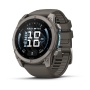 Часы Garmin Fenix 9 - 51 мм, титановый, пепельно-серый силиконовый ремешок