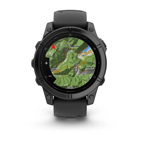 Garmin Fenix E, 47 мм, Amoled, Slate Gray Steel с черным силиконовым ремешком Garmin Fenix E, 47 мм, Amoled, Slate Gray Steel с черным силиконовым ремешком