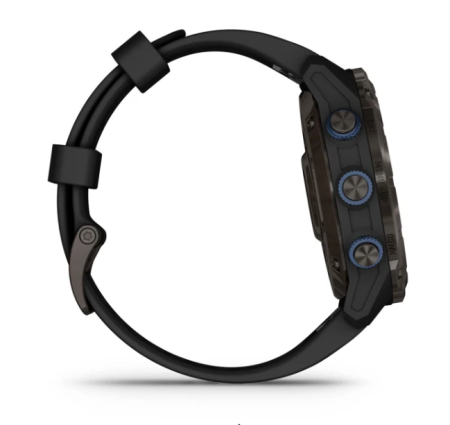 Garmin DESCENT MK3i  серый DLC Titanium с черным силиконовым ремешком и приемопередатчиком Descent T2