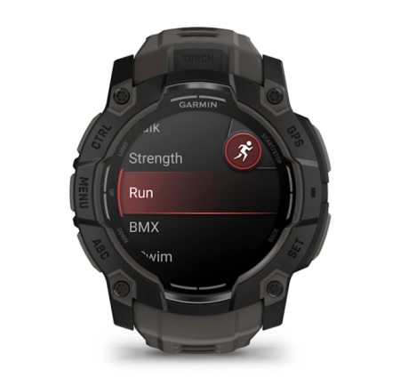 Garmin INSTINCT 3, 50 мм, AMOLED, Black withe Charcoal Band