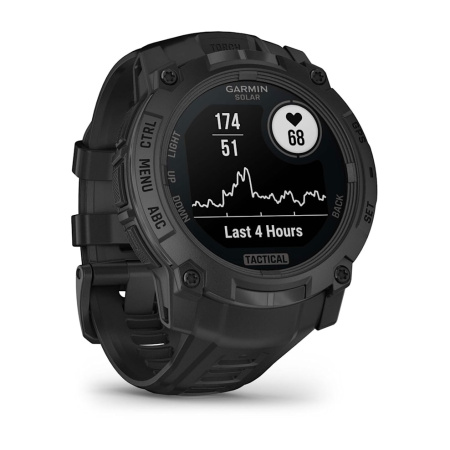 Garmin INSTINCT 3 - 50mm Solar Tactical Edition черный с черным ремешком