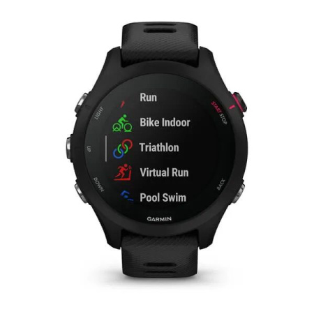Garmin FORERUNNER 255S Music с черным ремешком Garmin FORERUNNER 255S Music с черным ремешком