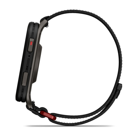 Garmin VENU X1 черные с серой титановой крышкой, черным нейлоновым ремешком ComfortFit