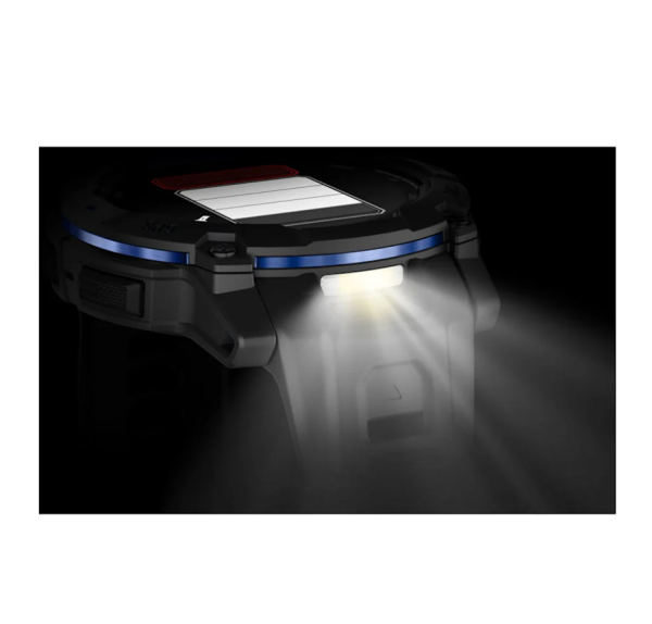 Garmin IINSTINCT 3 50 мм, AMOLED, Black with Black/Bolt Blue Band