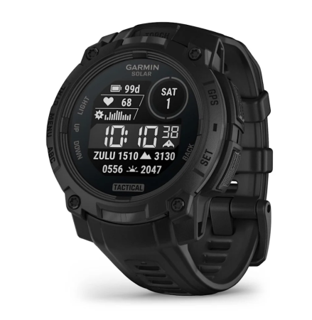Garmin INSTINCT 3, 45 мм, Solar, Tactical Edition, Black with Black Band