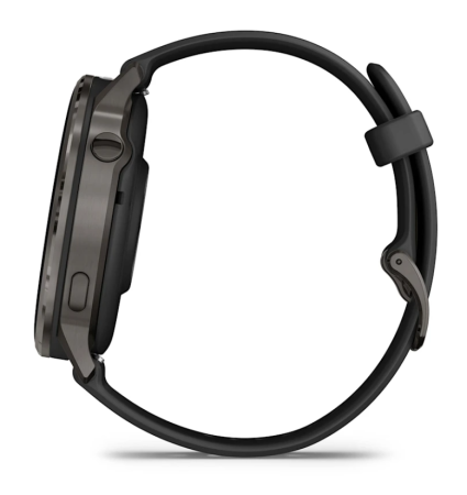 Garmin VENU 4 45 mm, Slate with Black Silicone Band
