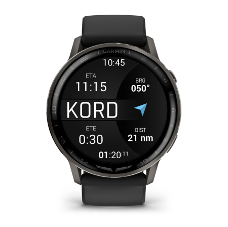 Garmin D2 Air X15 Slate with Black Silicone Band