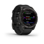 Garmin FENIX 7 Sapphire Solar титановый черный DLC с черным ремешком