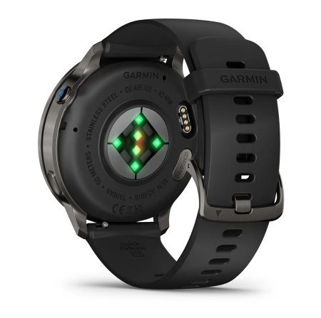 Garmin D2 Air X15 Slate with Black Silicone Band