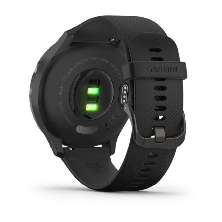 Garmin VIVOMOVE 3 черные с черным силиконовым ремешком Garmin VIVOMOVE 3 черные с черным силиконовым ремешком