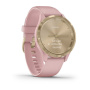 Garmin VIVOMOVE 3S золотистый циферблат с розовым ремешком Garmin VIVOMOVE 3S золотистый циферблат с розовым ремешком
