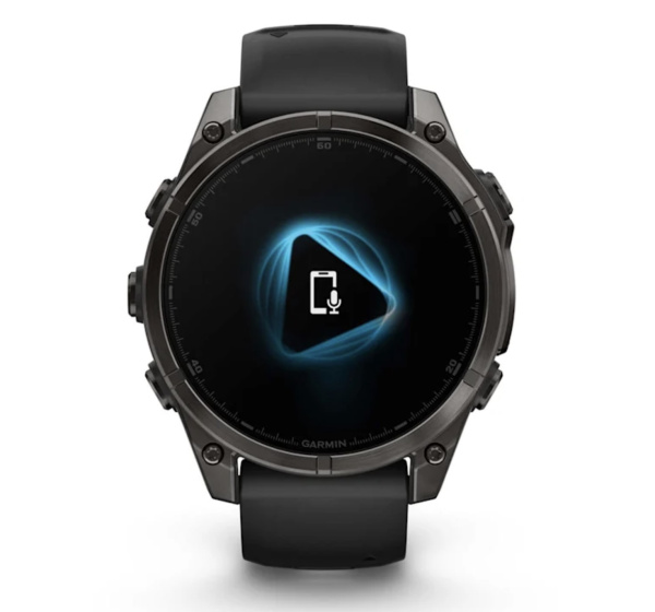 Garmin Fenix 8, 47 мм, AMOLED, Sapphire Carbon Gray DLC Titanium with Black/Pebble Gray силиконовый браслет Garmin Fenix 8, 47 мм, AMOLED, Sapphire Carbon Gray DLC Titanium with Black/Pebble Gray силиконовый браслет