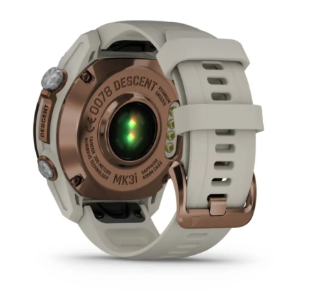 Garmin DESCENT MK3i Бронзовый PVD-титан с французской серой силиконовым ремешком и приемопередатчиком Descent T2