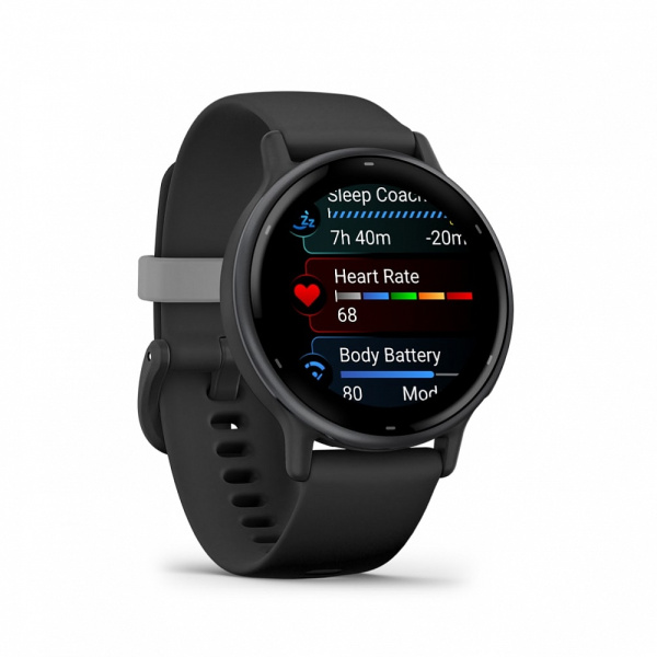 Garmin VIVOACTIVE 5 черные с серым безелем и силиконовым ремешком Garmin VIVOACTIVE 5 черные с серым безелем и силиконовым ремешком