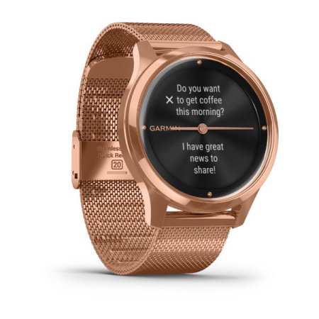 Garmin  VIVOMOVE LUXE розовое золото PVD 18K с ремешком "миланская петля" Garmin  VIVOMOVE LUXE розовое золото PVD 18K с ремешком "миланская петля"