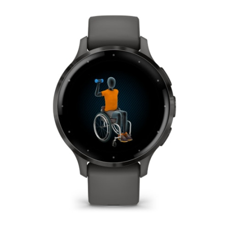 Garmin VENU 3S серый с темно-серым безелем Garmin VENU 3S серый с темно-серым безелем