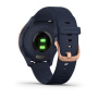 Garmin VIVOMOVE 3S розовое золото циферблат с темно-синим ремешком Garmin VIVOMOVE 3S розовое золото циферблат с темно-синим ремешком