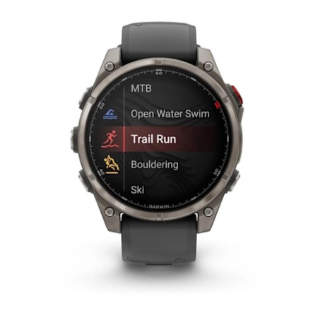 Garmin FENIX 8 Pro – 47 mm, AMOLED Sapphire, Titanium with Graphite/black silicone band