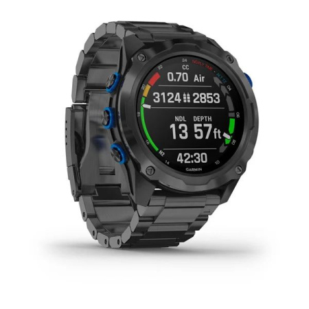 Garmin DESCENT MK2I Комплект, титановые с DLC-покрытием и черным титановым ремешком + датчик Descent T1