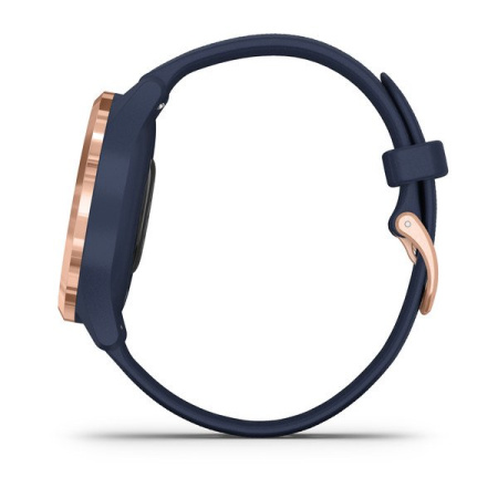 Garmin VIVOMOVE 3S розовое золото циферблат с темно-синим ремешком Garmin VIVOMOVE 3S розовое золото циферблат с темно-синим ремешком