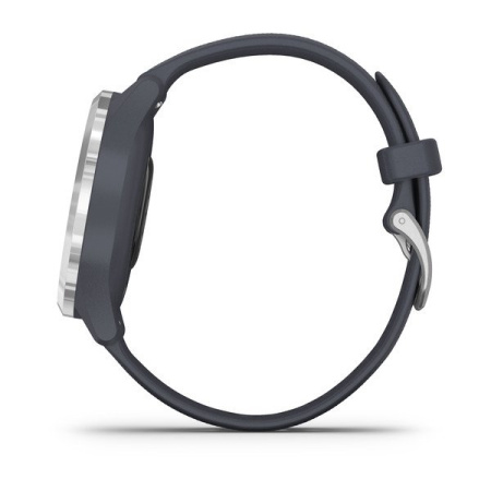 Garmin  VIVOMOVE 3S серебристый циферблат с гранитно-синим ремешком Garmin  VIVOMOVE 3S серебристый циферблат с гранитно-синим ремешком