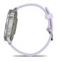 Garmin VENU 4 41 mm, Silver with Periwinkle Silicone Band