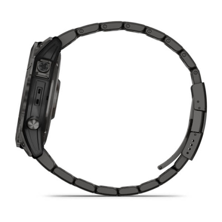 Garmin FENIX 7X Sapphire Solar титановый угольно-серый DLC с угольно-серым титановым DLC браслетом