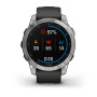 Garmin FENIX 7 серебристый с графитовым силиконовым ремешком Garmin FENIX 7 серебристый с графитовым силиконовым ремешком