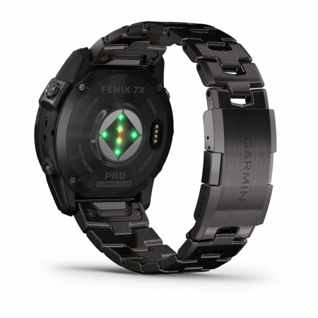 Garmin FENIX 7X PRO Sapphire Solar Edition Титановый угольно-серый корпус с DLC-покрытием и титановым браслетом