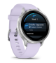 Garmin VENU 4 41 mm, Silver with Periwinkle Silicone Band