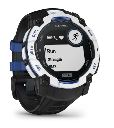 Garmin INSTINCT 3 50 mm, Solar, Whitestone with Black/Bolt Blue Band