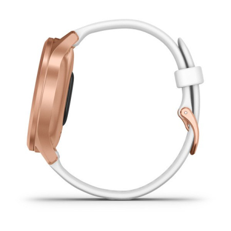 Garmin  VIVOMOVE STYLE розовое золото с белым силиконовым ремешком Garmin  VIVOMOVE STYLE розовое золото с белым силиконовым ремешком