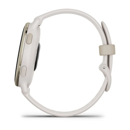 Garmin VIVOACTIVE 5 цвета слоновой кости с золотистым безелем и силиконовым ремешком Garmin VIVOACTIVE 5 цвета слоновой кости с золотистым безелем и силиконовым ремешком