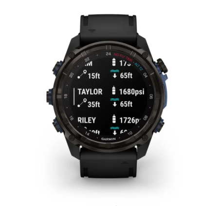 Garmin DESCENT MK3i  серый DLC Titanium с черным силиконовым ремешком и приемопередатчиком Descent T2