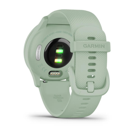 Garmin VIVOMOVE SPORT цвета мяты, серебристый безель, с силиконовым ремешком