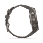 Часы Garmin Fenix 9 - 51 мм, титановый, пепельно-серый силиконовый ремешок