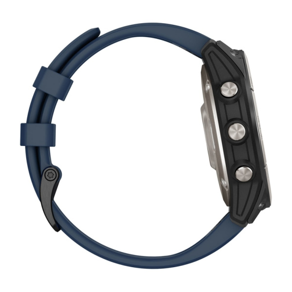 Garmin QUATIX 7 PRO AMOLED, сапфировое стекло, титановый, темно-синий ремешок Garmin QUATIX 7 PRO AMOLED, сапфировое стекло, титановый, темно-синий ремешок