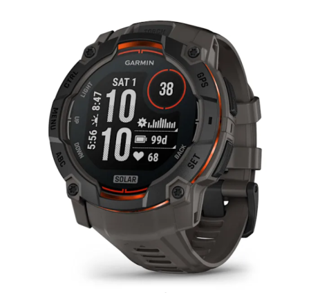 Garmin INSTINCT 3, 50 мм, Solar, Black with Charcoal Band