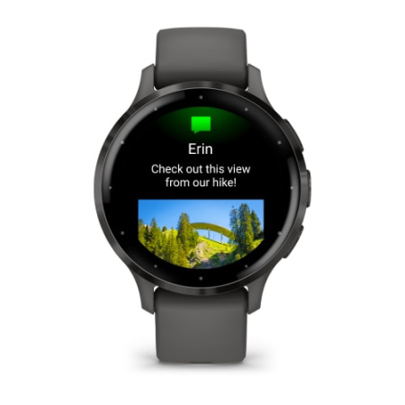 Garmin VENU 3S серый с темно-серым безелем Garmin VENU 3S серый с темно-серым безелем