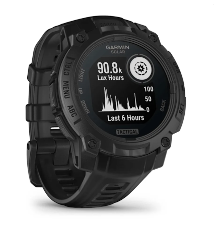 Garmin INSTINCT 3, 45 мм, Solar, Tactical Edition, Black with Black Band