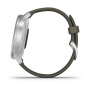 Garmin VIVOMOVE STYLE серебристый с травяным силиконовым ремешком Garmin VIVOMOVE STYLE серебристый с травяным силиконовым ремешком