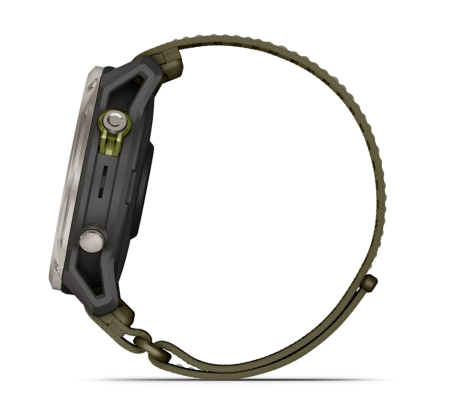Часы Garmin Enduro 4 с оливковым тканевым ремешком ComfortFit