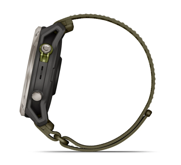 Часы Garmin Enduro 4 с оливковым тканевым ремешком ComfortFit