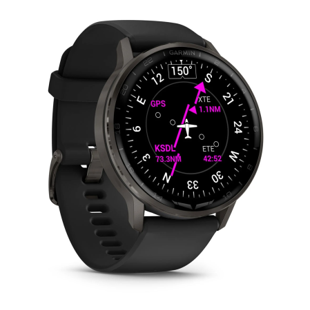 Garmin D2 Air X15 Slate with Black Silicone Band