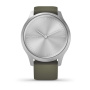 Garmin VIVOMOVE STYLE серебристый с травяным силиконовым ремешком Garmin VIVOMOVE STYLE серебристый с травяным силиконовым ремешком