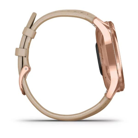 Garmin VIVOMOVE LUXE розовое золото PVD 18K со светло-песочным ремешком из итальянской кожи Garmin VIVOMOVE LUXE розовое золото PVD 18K со светло-песочным ремешком из итальянской кожи