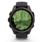 Garmin FENIX 8, 43 мм, AMOLED, Sapphire Carbon Gray DLC Titanium with black/pebble gray силиконовый ремешок Garmin FENIX 8, 43 мм, AMOLED, Sapphire Carbon Gray DLC Titanium with black/pebble gray силиконовый ремешок