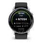Garmin D2 Air X15 Silver with Black Silicone Band